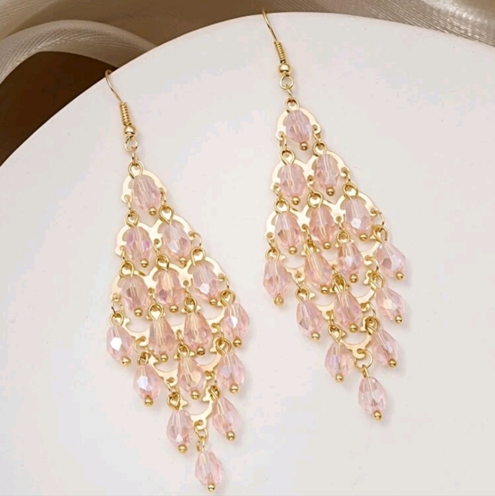 💖Crystal Tassel Decor Drop Earrings
